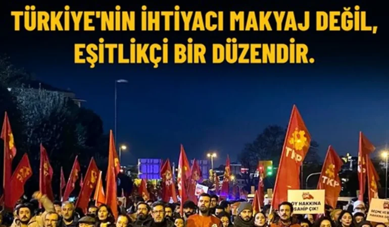TKP: 12 Eylül’ü sürdürenler yeni anayasa yapamaz