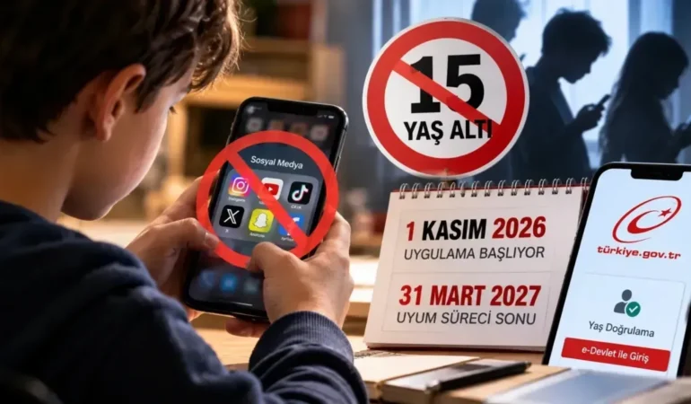 15 yaş altına ekran yasakları başlıyor…