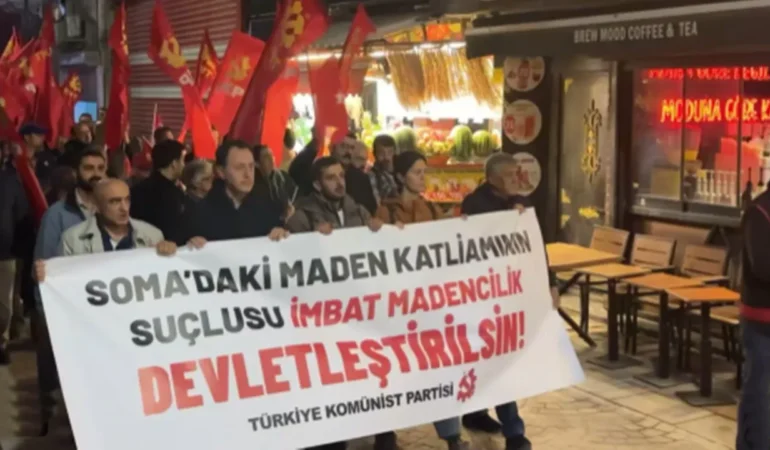 TKP’den İmbat Madencilik önünde eylem: Sermayenin saltanatı son bulmalı